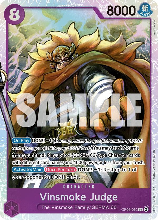 Vinsmoke Judge OP06-062 (Wings of the Captain)  - Foil