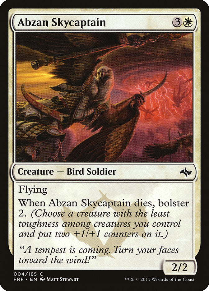 Abzan Skycaptain 4/185 (Fate Reforged) 