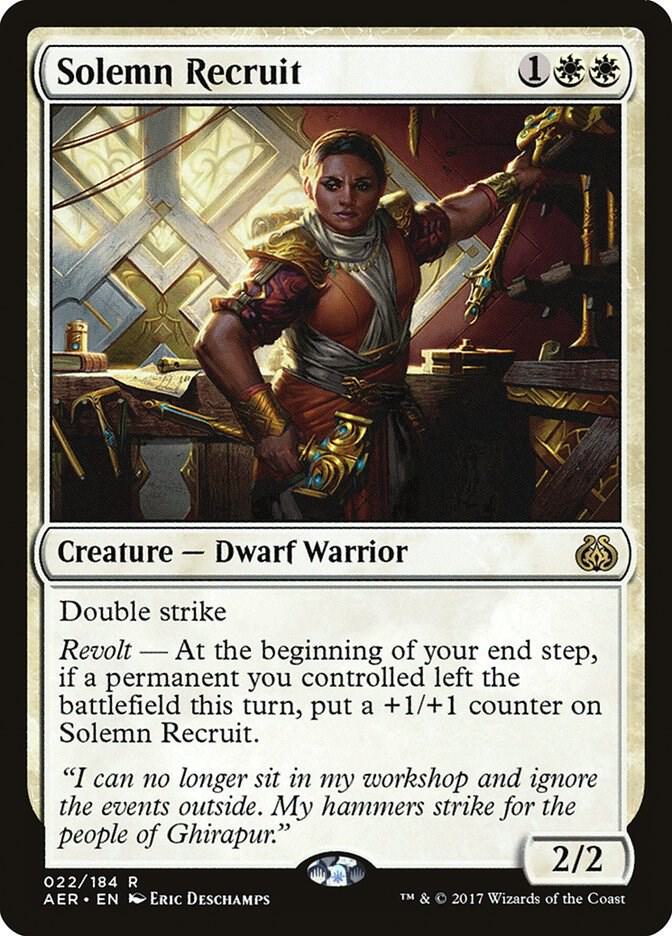 Solemn Recruit 22/184 (Aether Revolt) 