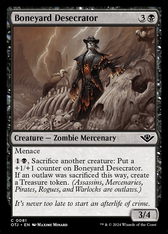 Boneyard Desecrator 81/286 (Outlaws of Thunder Junction) 