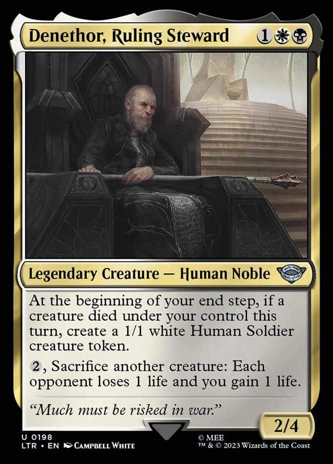 Denethor, Ruling Steward 198/281 (Universes Beyond: The Lord of the Rings: Tales of Middle-earth)  - Foil