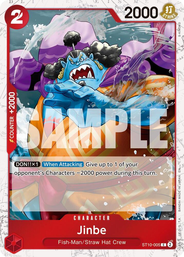 Jinbe ST10-005 (Premium Booster -The Best- Vol. 2)  - Pirate Foil