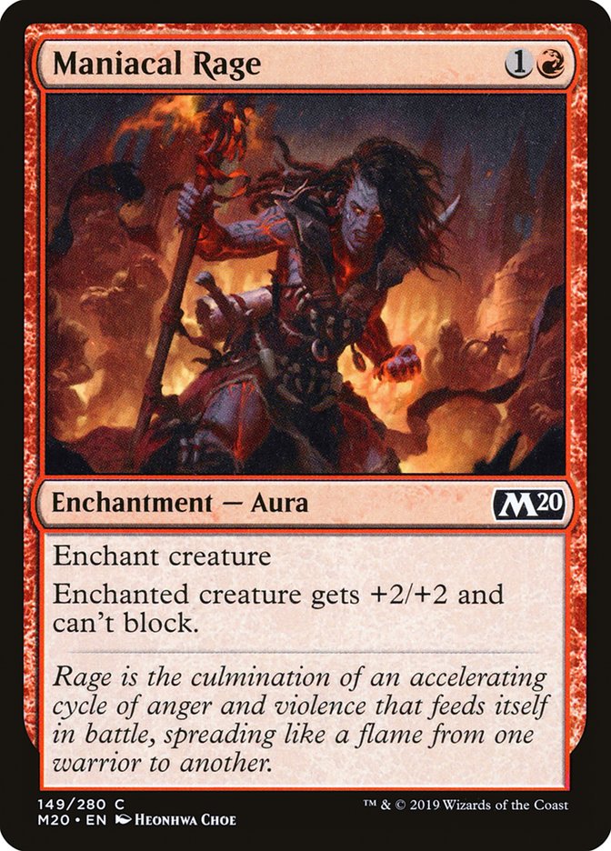 Maniacal Rage 149/280 (Core Set 2020) 