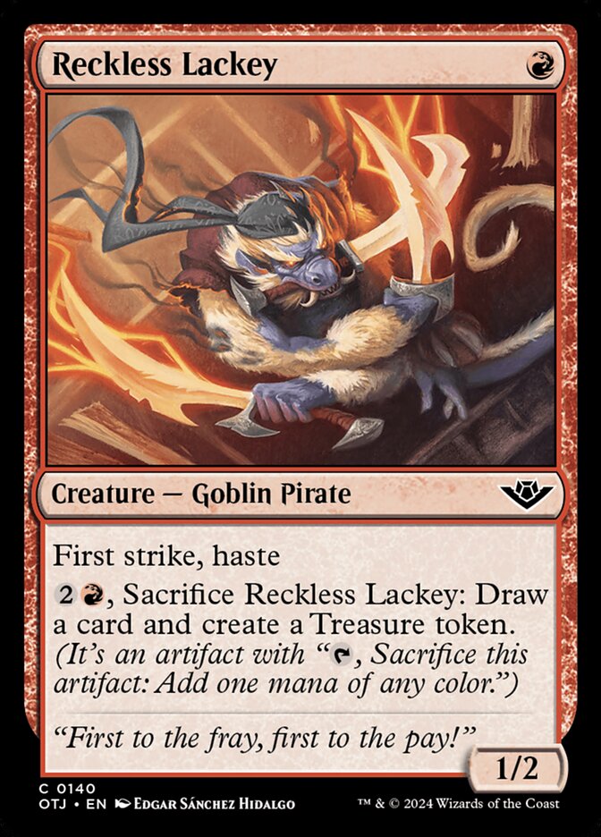 Reckless Lackey 140/286 (Outlaws of Thunder Junction) 