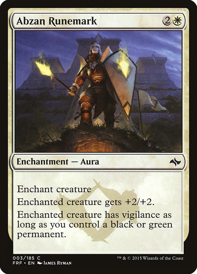 Abzan Runemark 3/185 (Fate Reforged) 