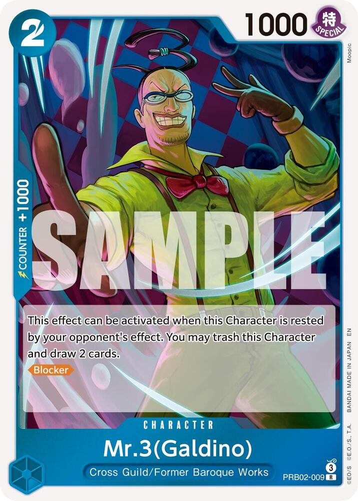 Mr.3(Galdino) PRB02-009 (Premium Booster -The Best- Vol. 2)  - Foil