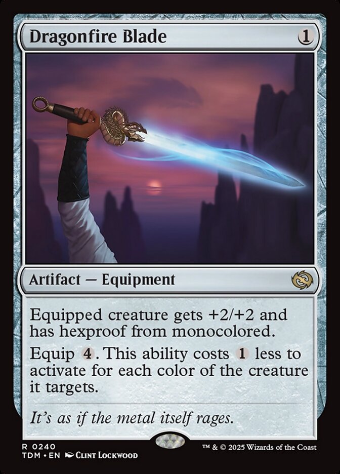 Dragonfire Blade 240 (Tarkir: Dragonstorm)  - Foil