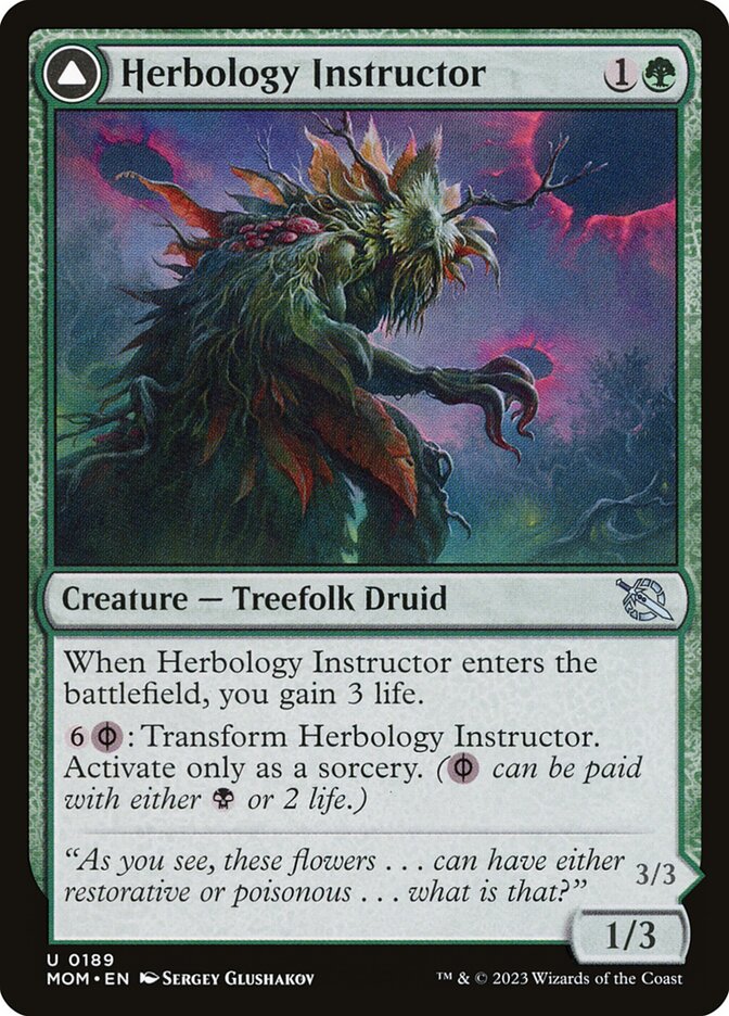 Herbology Instructor // Malady Invoker 189/291 (March of the Machine) 