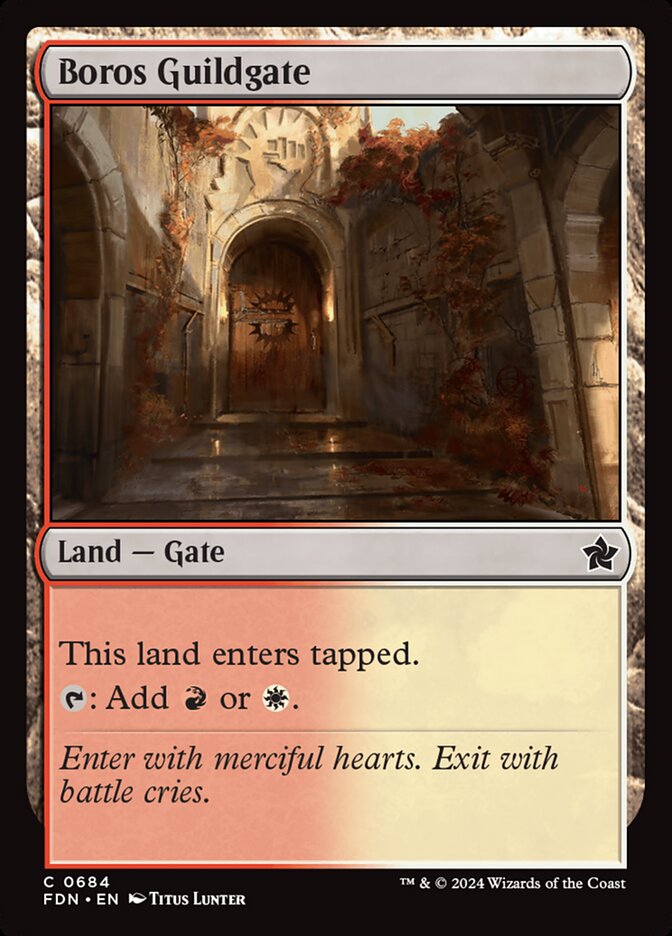 Boros Guildgate 684/291 (Foundations) 
