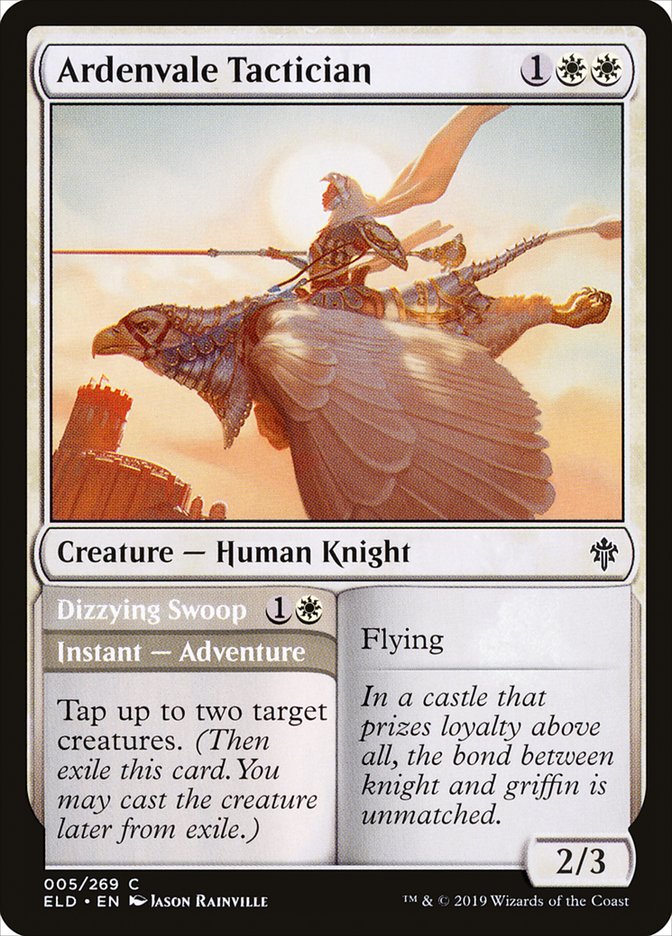 Ardenvale Tactician // Dizzying Swoop 5/269 (Throne of Eldraine) 