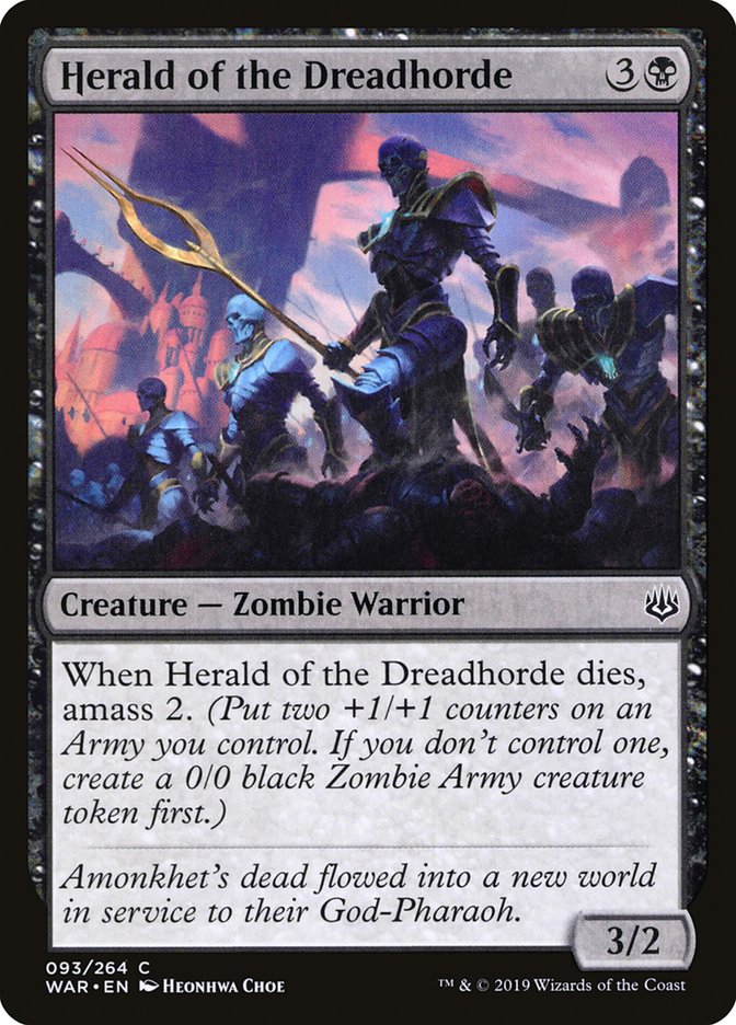 Herald of the Dreadhorde 93/264 (War of the Spark) 