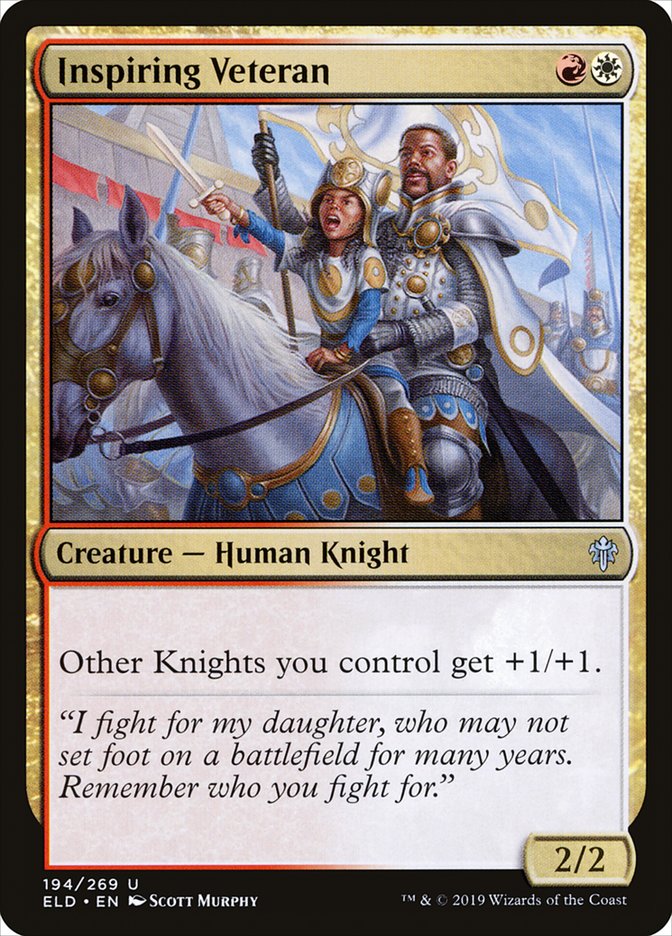 Inspiring Veteran 194/269 (Throne of Eldraine) 