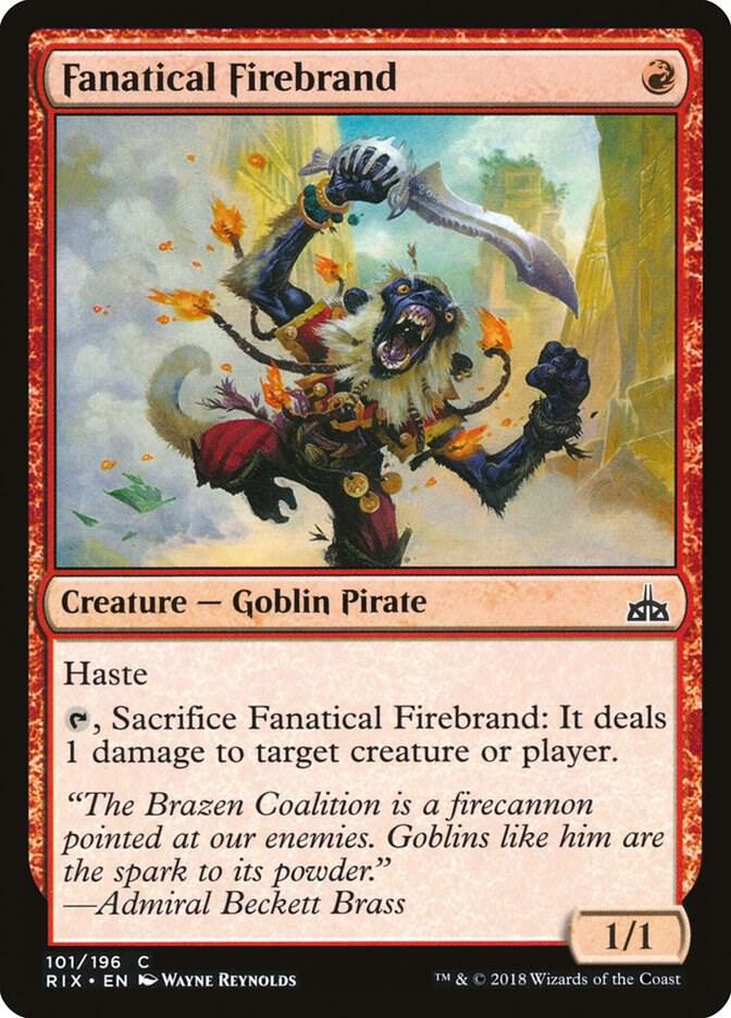 Fanatical Firebrand 101/196 (Rivals of Ixalan) 