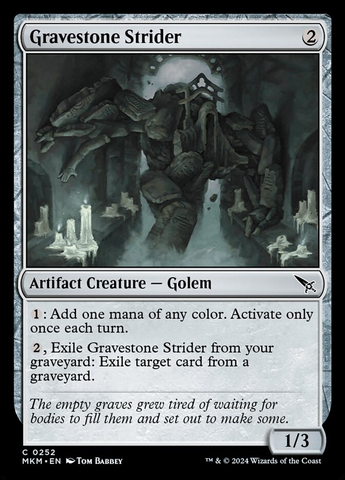 Gravestone Strider 252/286 (Murders at Karlov Manor) 