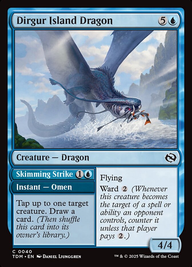 Dirgur Island Dragon // Skimming Strike 40 (Tarkir: Dragonstorm) 