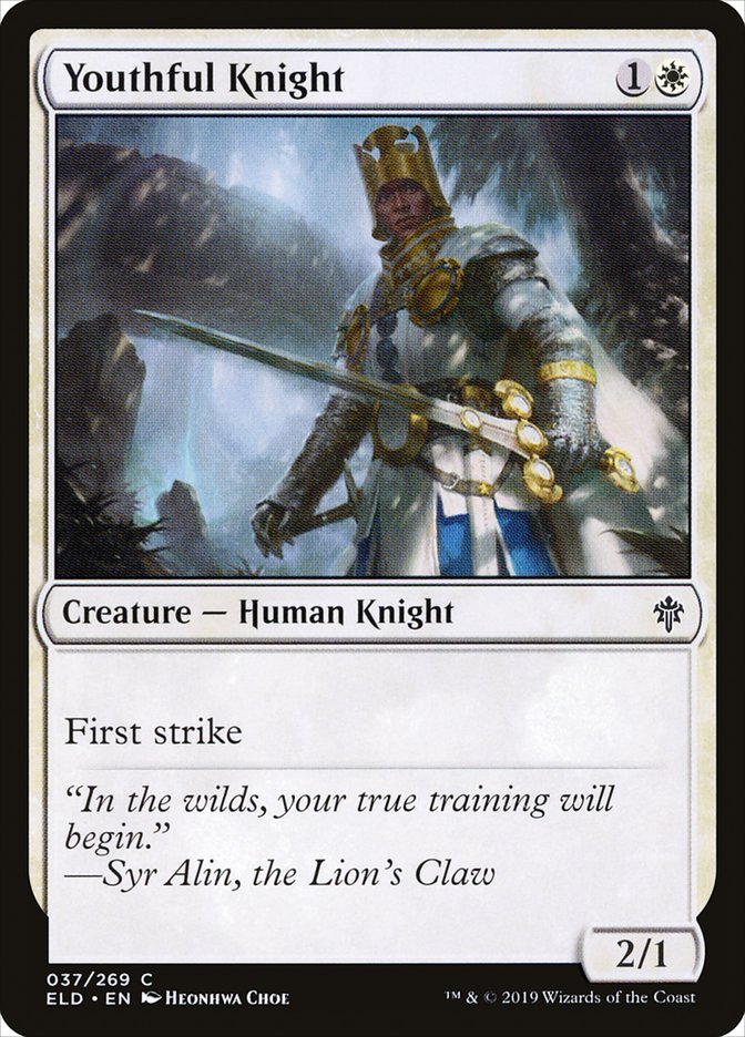 Youthful Knight 37/269 (Throne of Eldraine) 