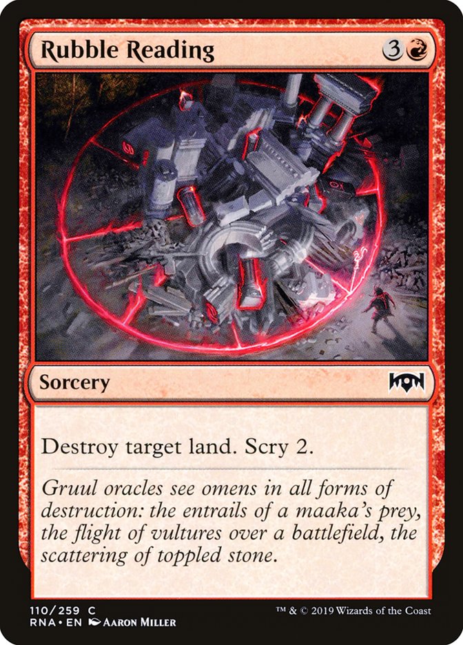 Rubble Reading 110/259 (Ravnica Allegiance) 