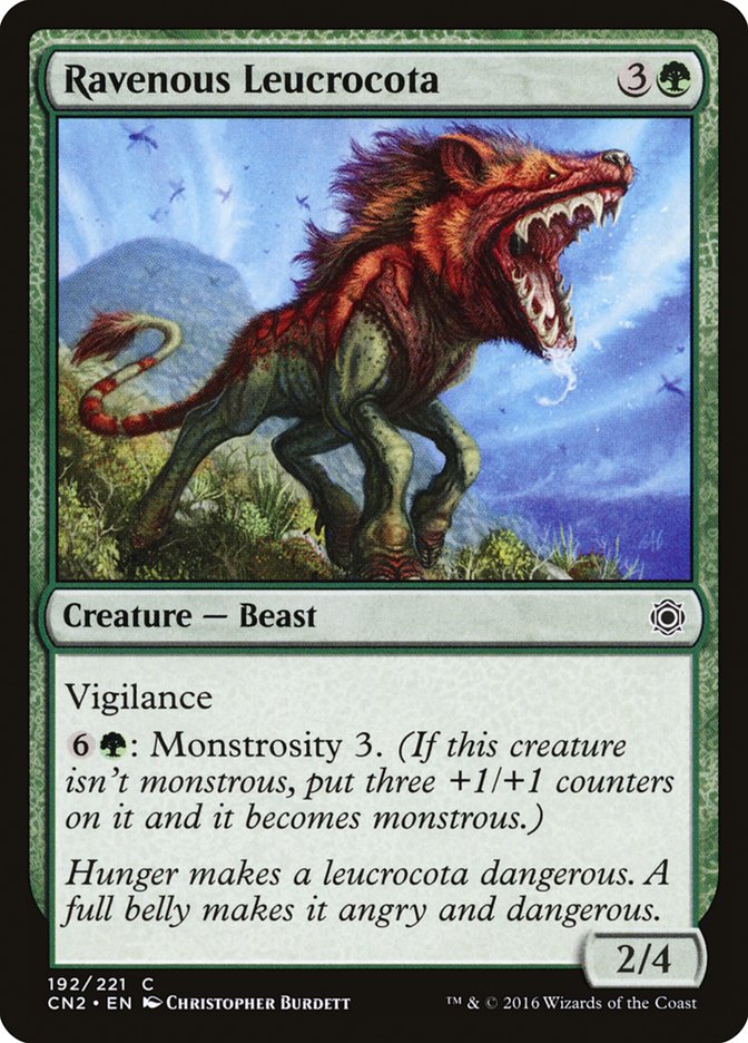 Ravenous Leucrocota 192/221 (Conspiracy: Take the Crown) 