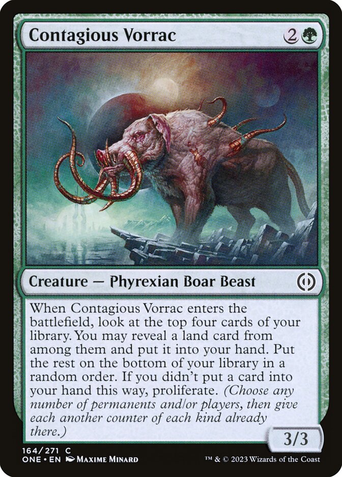 Contagious Vorrac 164/271 (Phyrexia: All Will Be One) 