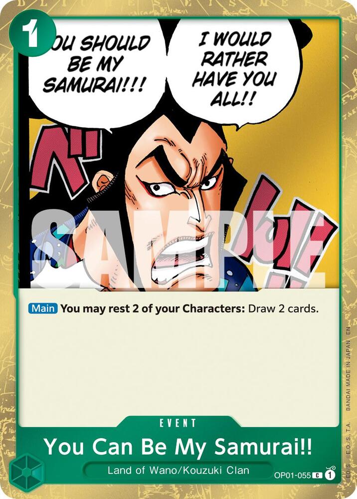 You Can Be My Samurai!!! OP01-055 (Premium Booster -The Best- Vol. 2)  - Pirate Foil