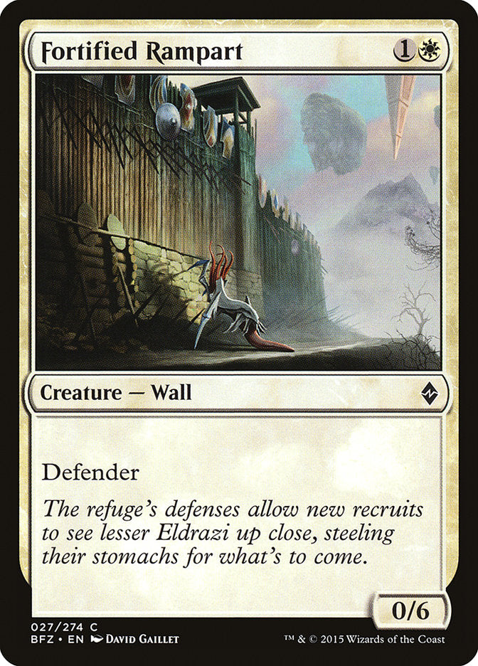 Fortified Rampart 27/274 (Battle for Zendikar) 