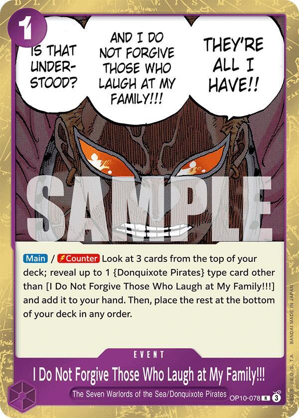 I Do Not Forgive Those Who Laugh at My Family!!! OP10-078 (Royal Blood)  - Foil