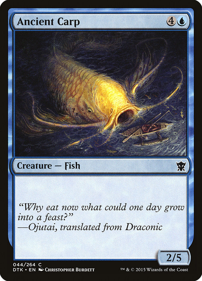 Ancient Carp 44/264 (Dragons of Tarkir)  - Foil
