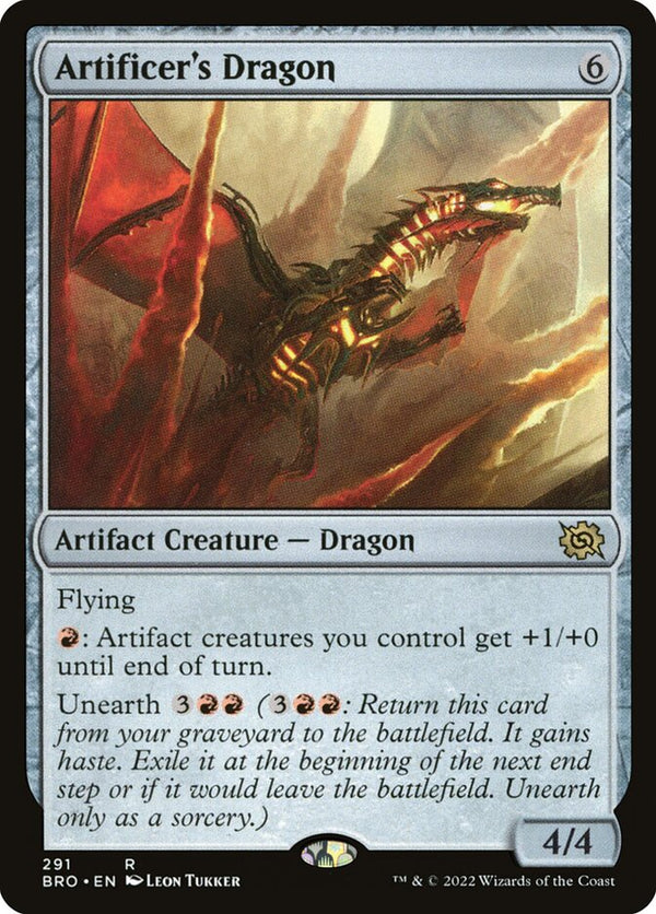 Artificer's Dragon 291/287 (The Brothers' War) 