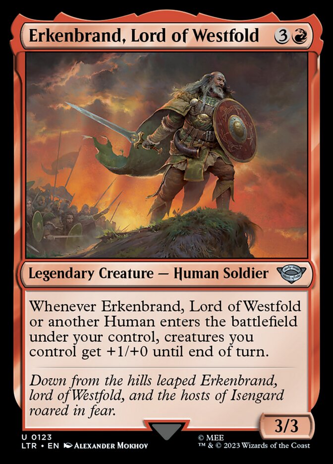 Erkenbrand Lord of Westfold 123 (Universes Beyond: The Lord of the Rings: Tales of Middle-earth) 