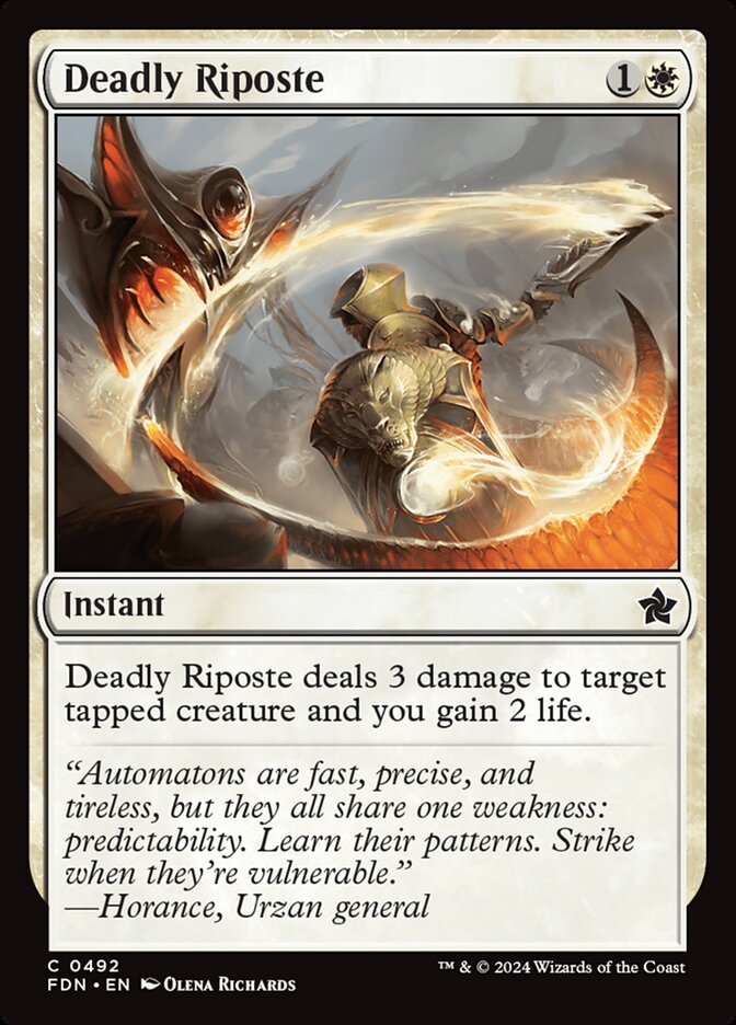 Deadly Riposte 492/291 (Foundations) 