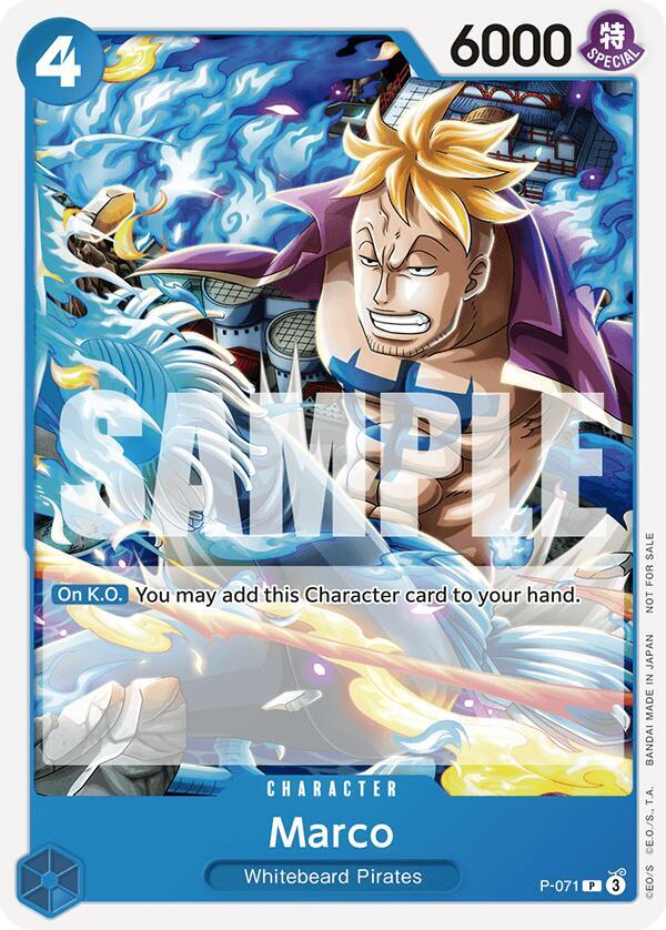 Marco (Pre Release) P-071 (One Piece Promotion Cards) 