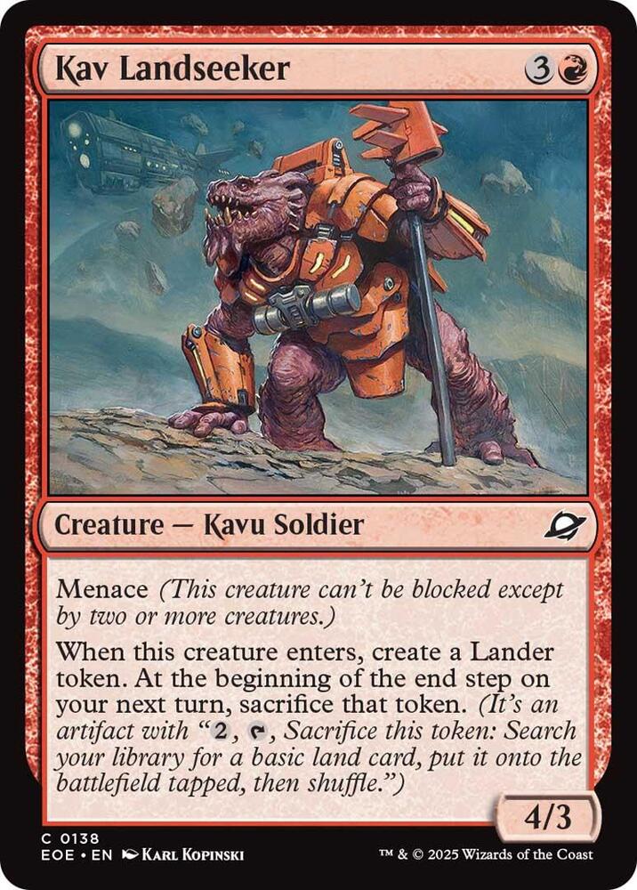 Kav Landseeker 138/276 (Edge of Eternities) 