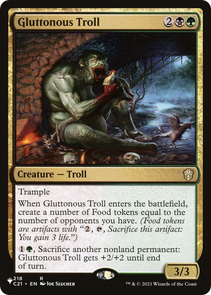 Gluttonous Troll C21-218/5075 (The List Reprints) 