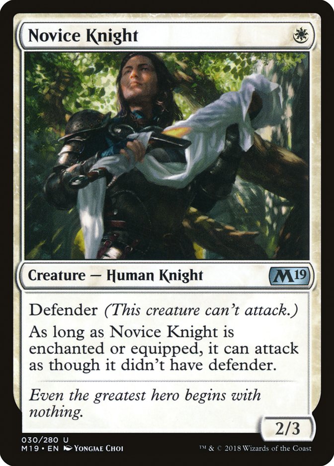 Novice Knight 30/280 (Core Set 2019) 