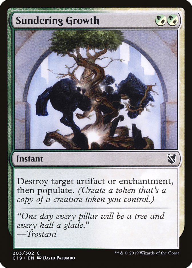 Sundering Growth 203/302 (Commander 2019) 