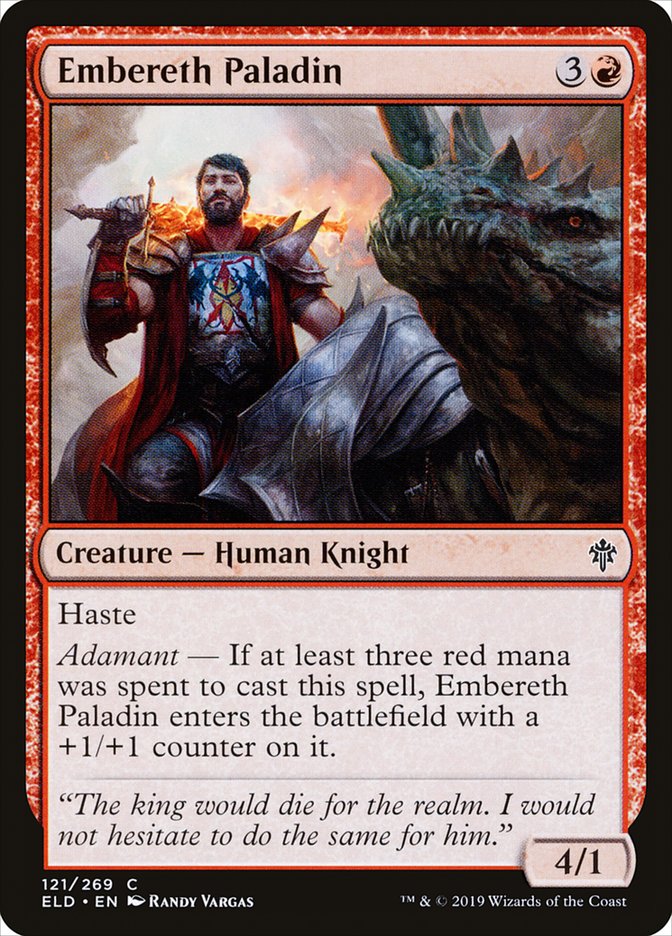 Embereth Paladin 121/269 (Throne of Eldraine) 