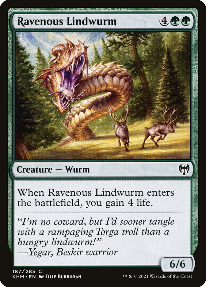 Ravenous Lindwurm 187/285 (Kaldheim) 