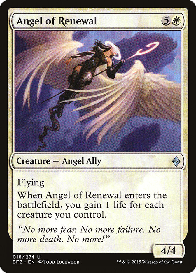 Angel of Renewal 18/274 (Battle for Zendikar) 