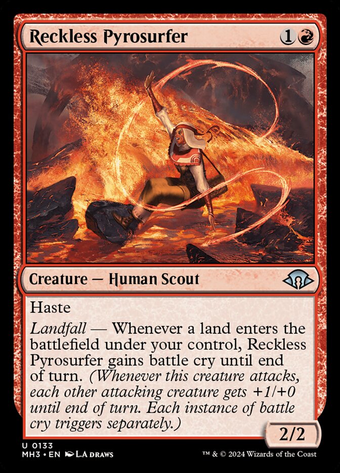 Reckless Pyrosurfer 133/319 (Modern Horizons 3) 