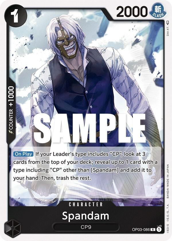 Spandam OP03-086 (Pillars of Strength)  - Foil
