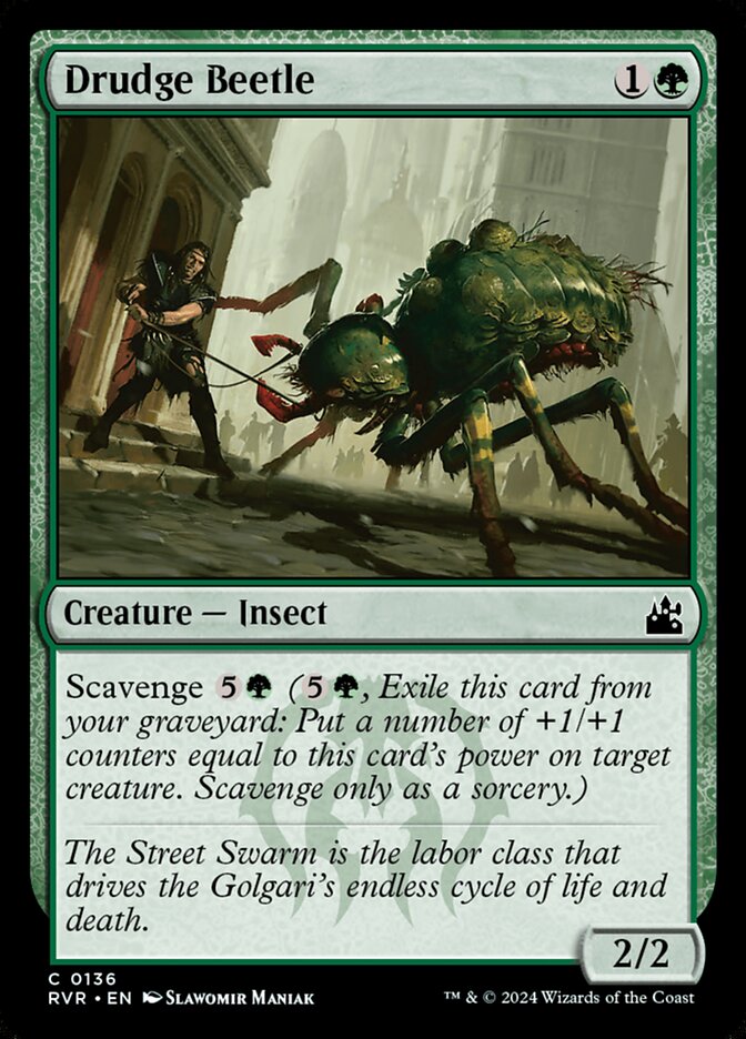Drudge Beetle 136/291 (Ravnica Remastered) 