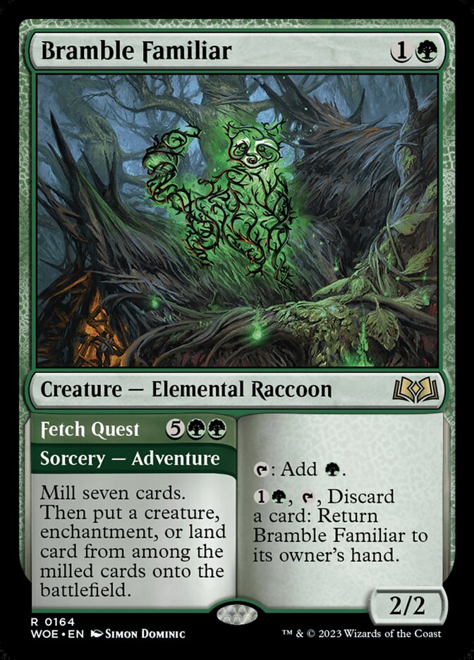 Bramble Familiar // Fetch Quest 164 (Wilds of Eldraine) 