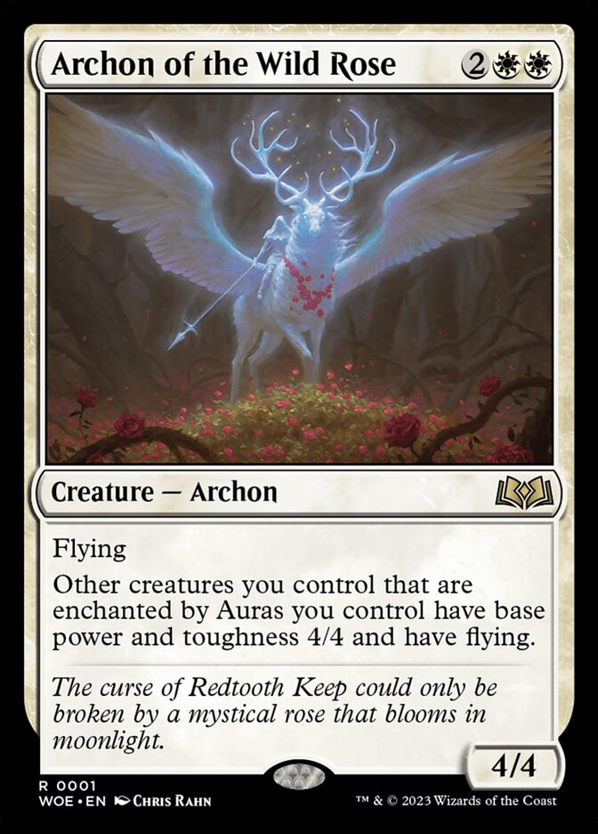 Archon of the Wild Rose 1/276 (Wilds of Eldraine)  - Extended Art
