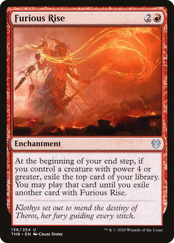 Furious Rise 136/254 (Theros Beyond Death) 