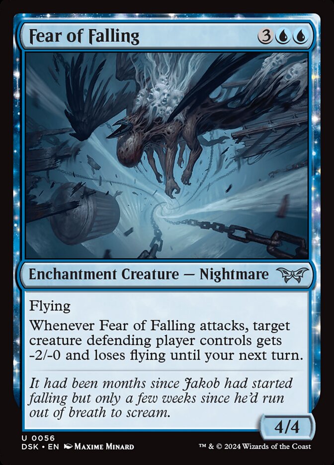Fear of Falling 56 (Duskmourn: House of Horror) 