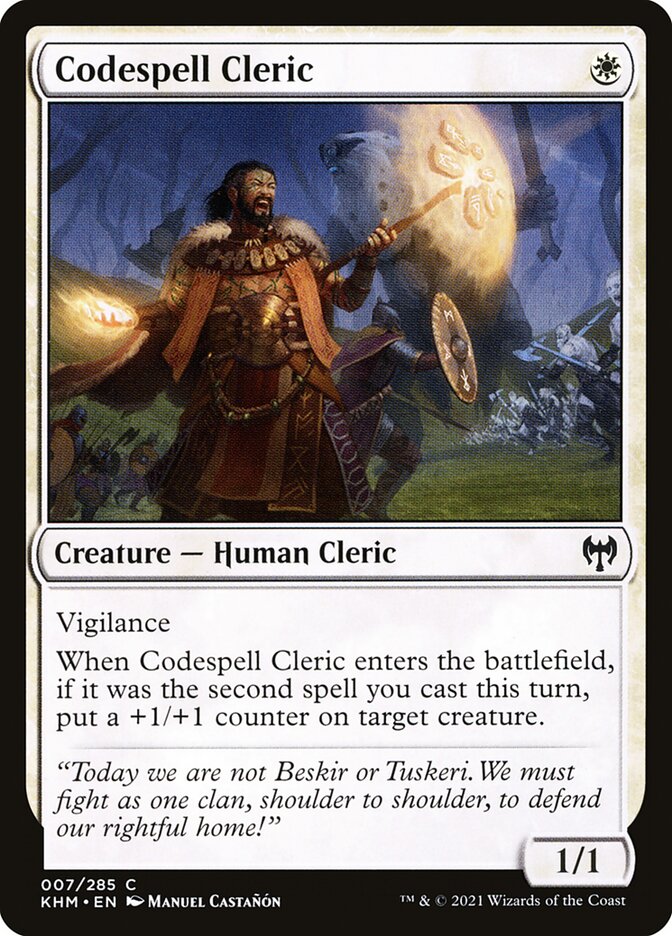 Codespell Cleric 7 (Kaldheim) 