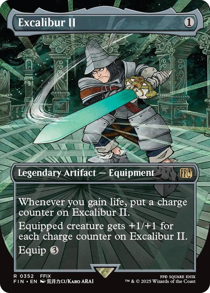Excalibur II  352 (FINAL FANTASY)  - Borderless