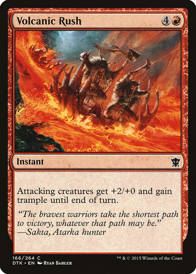 Volcanic Rush 166/264 (Dragons of Tarkir) 