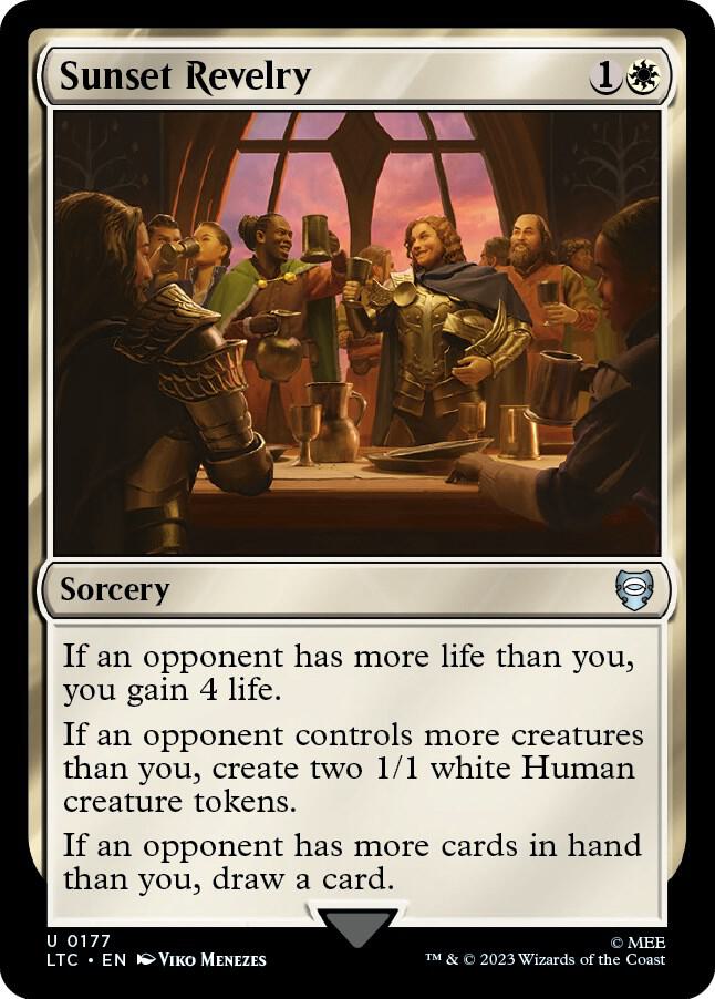Sunset Revelry 177/347 (Commander: The Lord of the Rings: Tales of Middle-earth) 