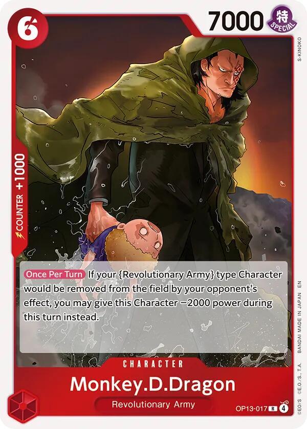 Monkey.D.Dragon OP13-017 (Carrying On His Will)  - Foil